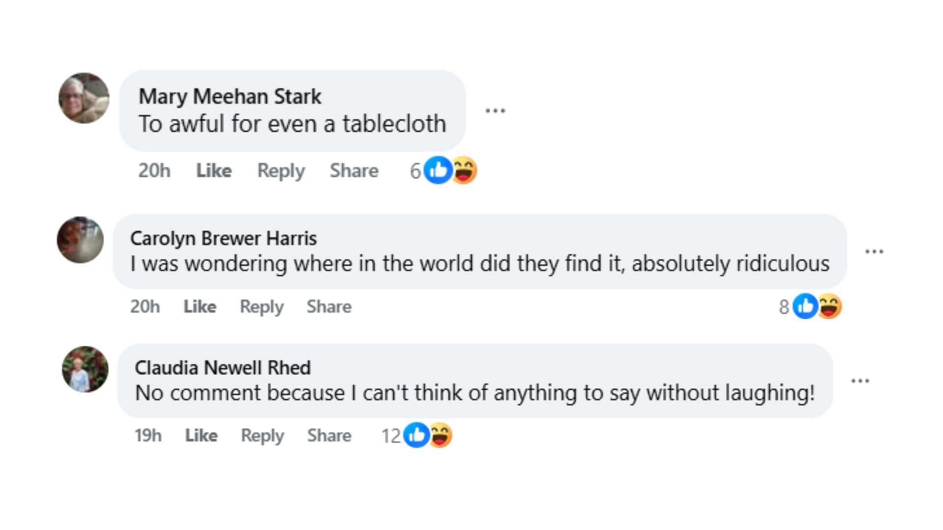 Comments by fans on the post (Image via Facebook/@Kathleen Niemi Vettori)